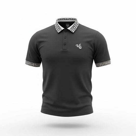 Polo Golf Black Greek