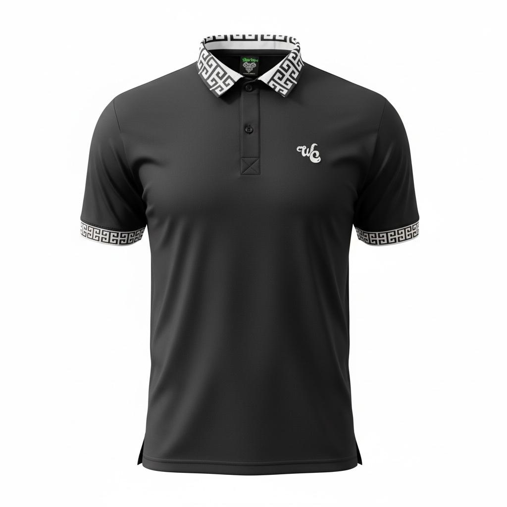 Polo Golf Black Greek